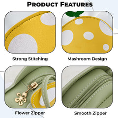 Trendy Crossbody Sling Backpack for Kids (Yellow)