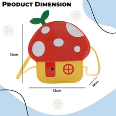 Trendy Crossbody Sling Backpack for Kids (Red)