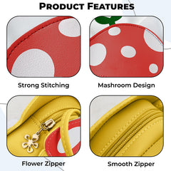 Trendy Crossbody Sling Backpack for Kids (Red)