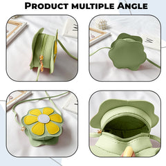 Trendy Crossbody Sling Backpack for Kids (Light Green)