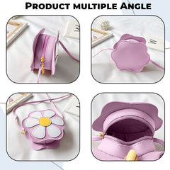 Trendy Crossbody Sling Backpack for Kids (Light Purple)