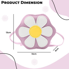 Trendy Crossbody Sling Backpack for Kids (Light Purple)