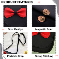 Trendy Crossbody Sling Backpack for Kids (Black)