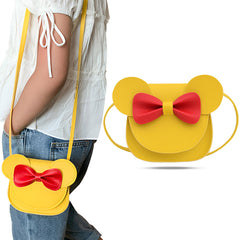 Trendy Crossbody Sling Backpack for Kids (Yellow)