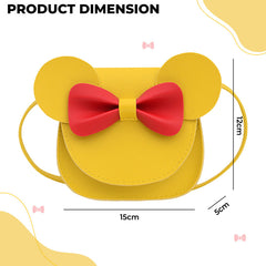 Trendy Crossbody Sling Backpack for Kids (Yellow)