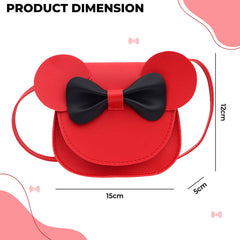 Trendy Crossbody Sling Backpack for Kids (Red)