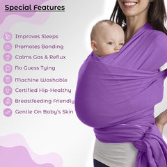 Baby Essential Hands Free Baby Carrier for Toddler (Deep Purple)