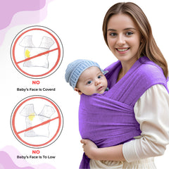 Baby Essential Hands Free Baby Carrier for Toddler (Deep Purple)