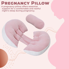 Maternty Pegnancy Pillow for Mother Back Support (Pink)