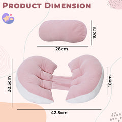 Maternty Pegnancy Pillow for Mother Back Support (Pink)