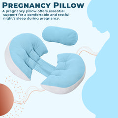 Maternty Pegnancy Pillow for Mother Back Support (Blue)