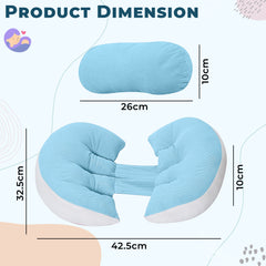 Maternty Pegnancy Pillow for Mother Back Support (Blue)