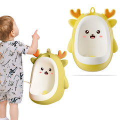 Wall-Mounted & Portable Pee Trainer Urinal for Baby (Lemon Yellow)