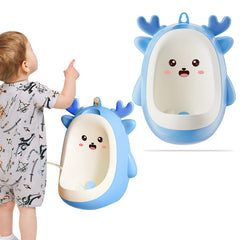 Wall-Mounted & Portable Pee Trainer Urinal for Baby (Ocean Blue)