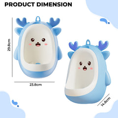 Wall-Mounted & Portable Pee Trainer Urinal for Baby (Ocean Blue)