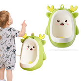 Wall-Mounted & Portable Pee Trainer Urinal for Baby (Apple Green)