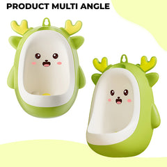 Wall-Mounted & Portable Pee Trainer Urinal for Baby (Apple Green)