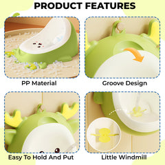 Wall-Mounted & Portable Pee Trainer Urinal for Baby (Apple Green)