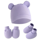 Baby Safety Cap, Socks Hand Mittens (Set of 3)