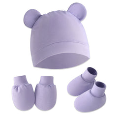 Baby Safety Cap, Socks Hand Mittens (Set of 3)