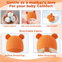 Baby Safety Cap, Socks Hand Mittens (Set of 3)