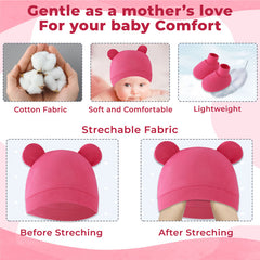 Baby Safety Cap, Socks Hand Mittens (Set of 3)