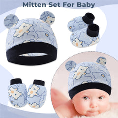 Baby Safety Cap, Socks, Hand Mittens (Set of 3)