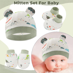 Baby Safety Cap, Socks Hand Mittens (Set of 3)