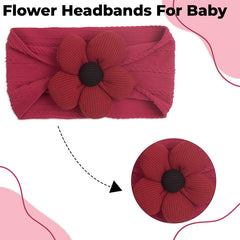 Baby Headband for Baby Hair Accessories for infant (Wine Red)