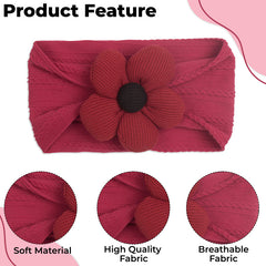 Baby Headband for Baby Hair Accessories for infant (Wine Red)