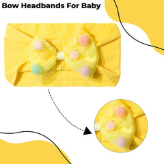 Baby Headband for Baby Hair Accessories for infant (Bright Yellow)