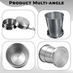 Foldable Drinking Cup for Baby (Silver)