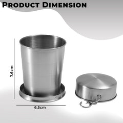 Foldable Drinking Cup for Baby (Silver)