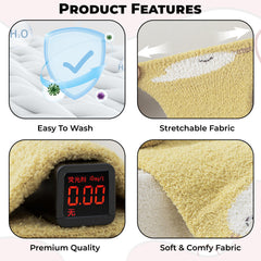 Soft and Stretchy Cotton Sock Shoes for Baby (Set of 3 Pairs)