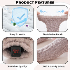 Baby Knee High Socks for Baby Soft Cotton Non-Slip and Stylish Designs (Set of 3)