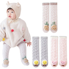 Baby Knee High Socks for Baby Soft Cotton Non-Slip and Stylish Designs (Set of 3)