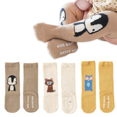 Baby Knee High Socks for Baby Soft Cotton Non-Slip and Stylish Designs (Set of 5)