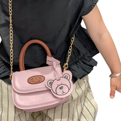 Trendy Crossbody Sling Backpack for Kids (Pink)