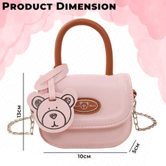 Trendy Crossbody Sling Backpack for Kids (Pink)