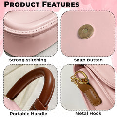 Trendy Crossbody Sling Backpack for Kids (Pink)