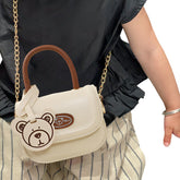 Trendy Crossbody Sling Backpack for Kids (off White)