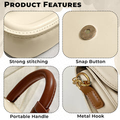 Trendy Crossbody Sling Backpack for Kids (off White)