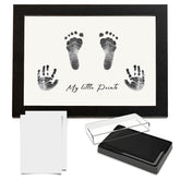 Compact Baby Photo Frame for Wall Skin Protective Inkpad for Home (Black Texture-10 Inches-20.3*25.4Cm)