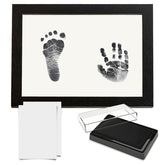 Compact Baby Photo Frame for Wall Skin Protective Inkpad for Home (Black Texture-8 Inches-15.2*20.3Cm)