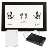 Compact Baby Photo Frame for Wall Skin Protective Inkpad for Home (Black Texture-A3-42.1*29.8Cm)