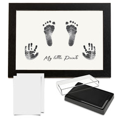 Compact Baby Photo Frame for Wall Skin Protective Inkpad for Home (Black Texture-A4-21*29.7Cm)
