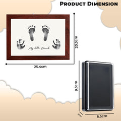 Compact Baby Photo Frame for Wall Skin Protective Inkpad for Home (Mahogany Color-10 Inchess-20.3*25.4Cm)