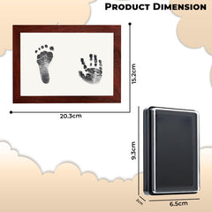 Compact Baby Photo Frame for Wall Skin Protective Inkpad for Home (Mahogany Color-8 Inchess-15.2*20.3Cm)