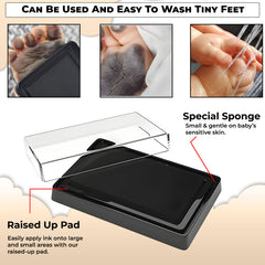 Compact Baby Photo Frame for Wall Skin Protective Inkpad for Home (Mahogany Color-A4-21*29.7Cm)