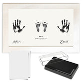 Compact Baby Photo Frame for Wall Skin Protective Inkpad for Home (White Texture-A3s-42.1*29.8Cm)